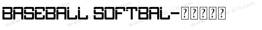 BASEBALL SOFTBAL字体转换